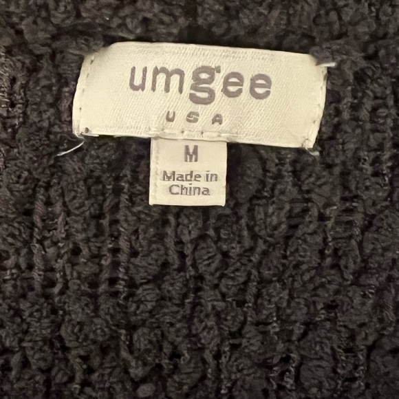 Umgee Chunky Women's Black Sweater Sz M - Picture 2 of 4